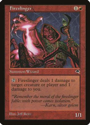 Red and black card art featuring a monstrous hand and hooded figure.