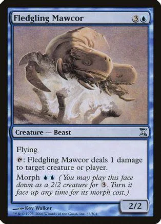 Creature card featuring a light brown, reptilian creature in a standard trading card frame.