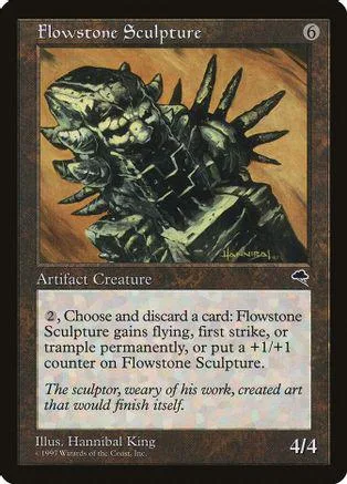 Dark, spiky creature art on a black and brown collectible card.