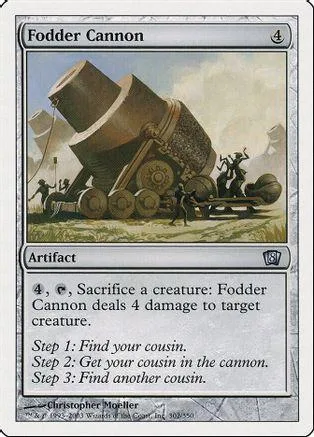 Cannon on a field, brown and grey, with small figures around it.