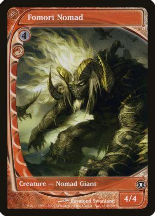 Dark, monstrous creature with horns on a Magic: The Gathering card.
