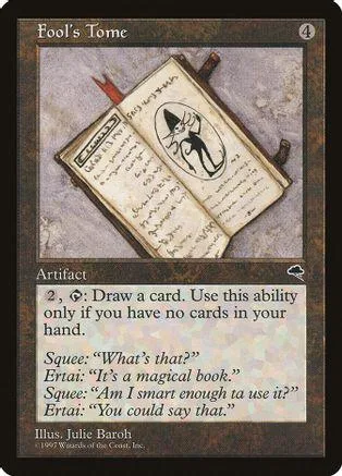 Old, open book with a cat drawing on the right page. Black card frame.