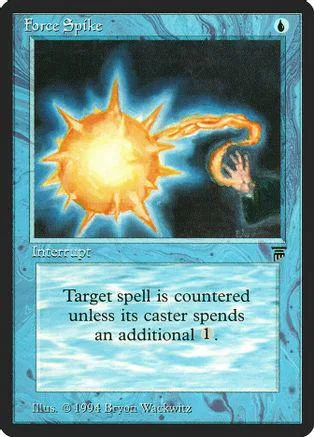 Orange spiky energy blast on dark background, Magic: The Gathering card.