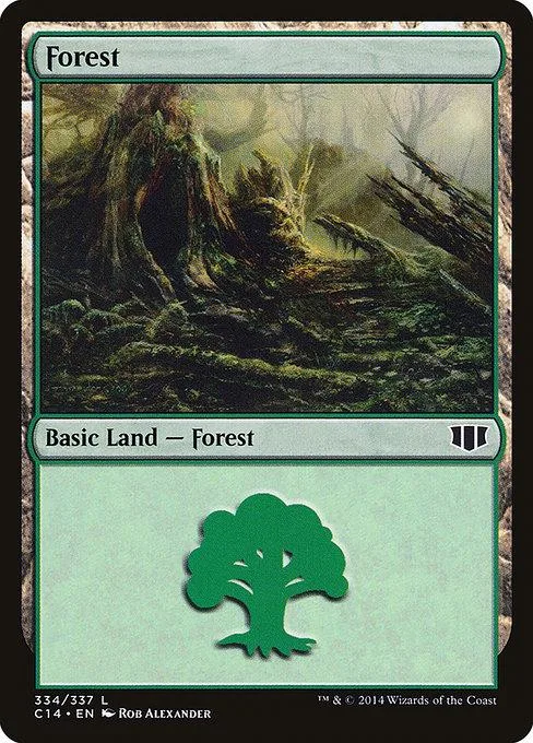 Green forest landscape card with "Forest" text and a green tree symbol.