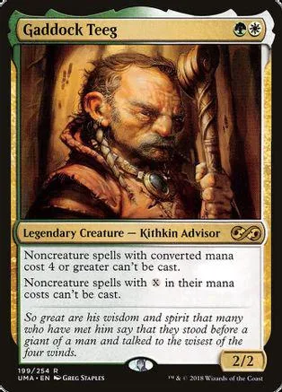 Card art depicts a bearded man in dark robes holding a staff.