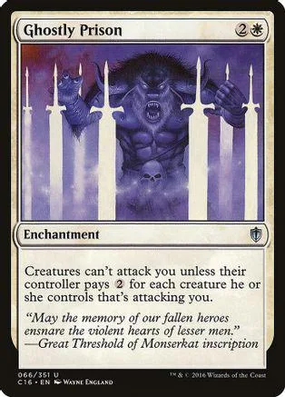 Dark, monstrous figure in purple prison bars on a Magic: The Gathering card.