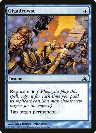 Card art depicts armored figures in a dramatic, fiery scene. Black and blue card frame.