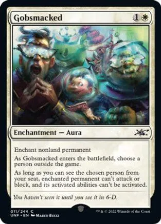 Card art shows a chaotic scene with multiple figures in vibrant colors.