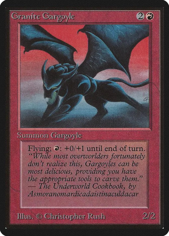 Dark dragon creature on card art with red and blue tones.