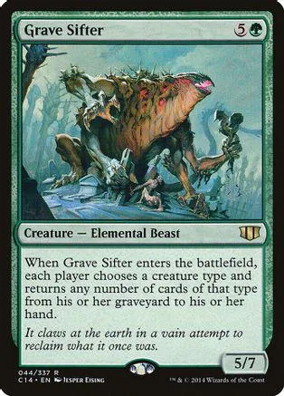 Large, brown elemental beast tearing through a rocky, green landscape.