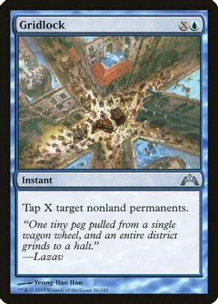Card art depicts a desolate, ruined landscape with a central structure.
