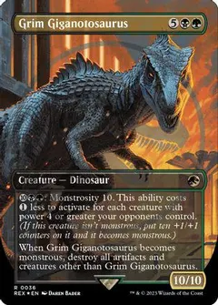 Grim Giganotosaurus [Borderless Emblem] #36