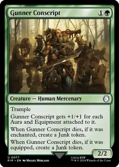 Gunner Conscript [Foil] #77