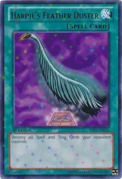 Harpie's Feather Duster [Starfoil Rare 1st Edition] BP01-EN035