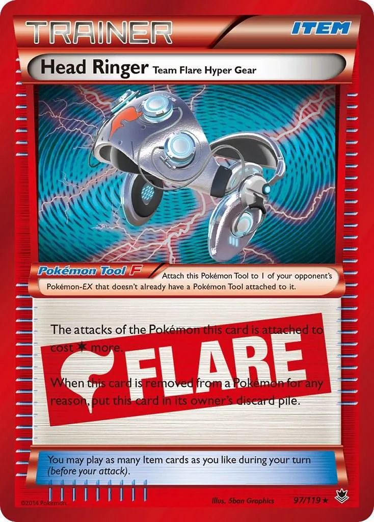 Shiny, silver Pokémon Tool card featuring a futuristic, wheeled device.