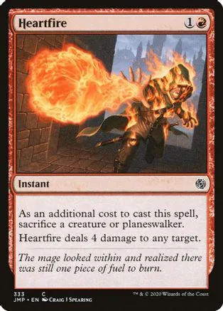 Fire creature engulfed in flames on a Magic: The Gathering card.