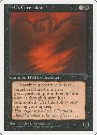 Red and black card art depicting a fiery, ominous scene.