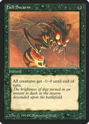 Black and orange fantasy creature on a Magic: The Gathering card.