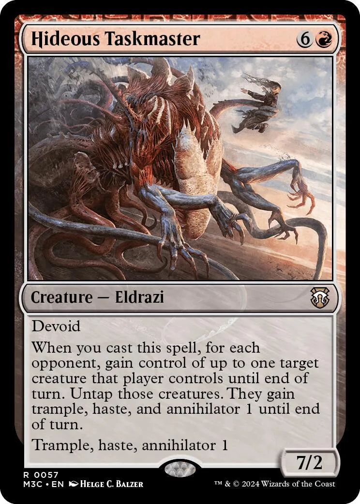 Card art depicts a monstrous, brown creature in a desolate landscape.
