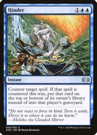 Mystical woman in blue and gold robes against a fiery waterfall backdrop.
