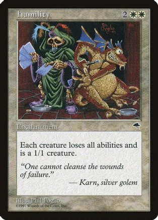 Green and brown fantasy art card featuring a figure and a creature.