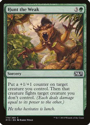 Brown, monstrous creature roaring in jungle setting on a Magic: The Gathering card.
