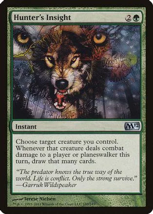 Wolf-like creature on a Magic: The Gathering card, brown and black art.