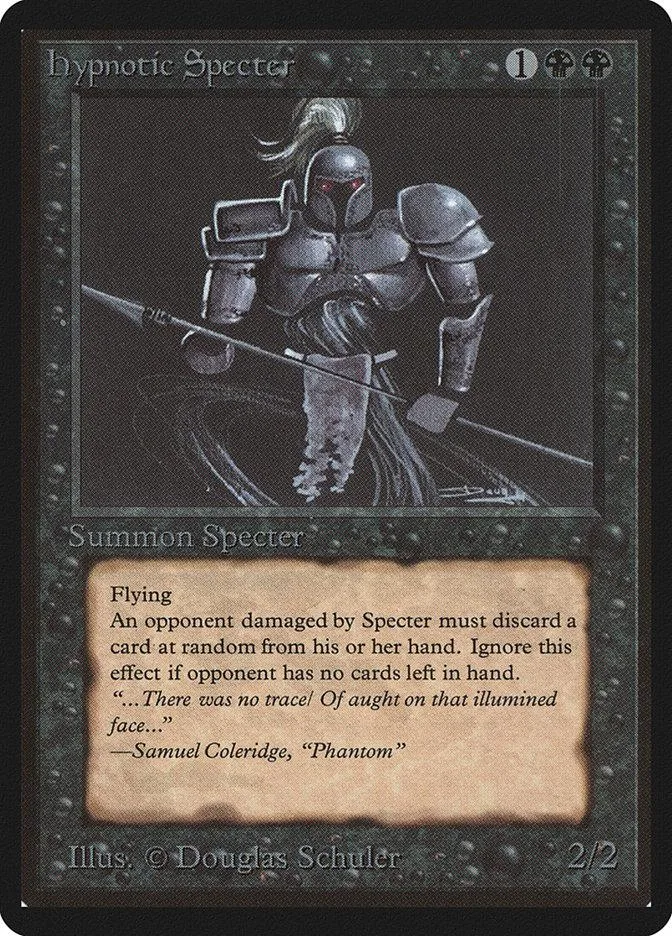 Dark armored spectral figure on a Magic: The Gathering card.