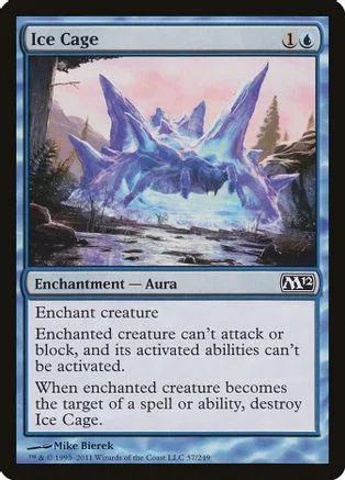 Blue and purple dragon creature on a fantasy landscape card.