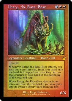 Ilharg, the Raze-Boar [Retro Frame Foil] #334