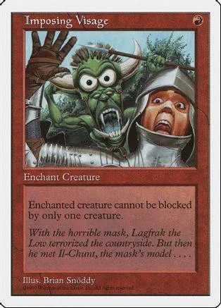 Green goblin-like creature and hooded figure on a Magic: The Gathering card.