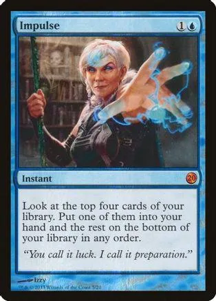Blonde woman with blue energy effect on Magic: The Gathering card.