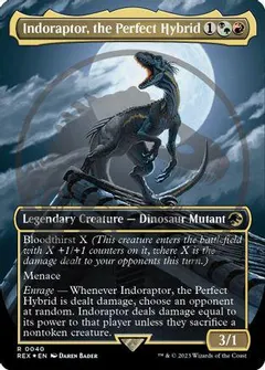 Indoraptor, the Perfect Hybrid [Borderless Emblem] #40