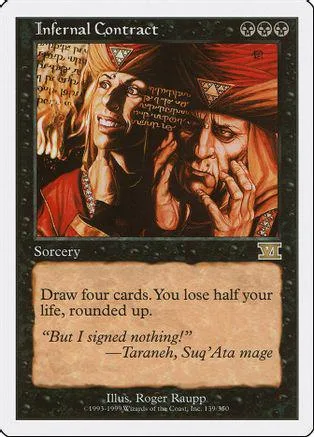 Two figures, one with long blonde hair, on a dark, fiery background.