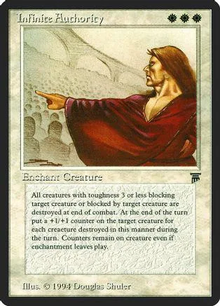 Card art depicts a man in red robes pointing toward a landscape.