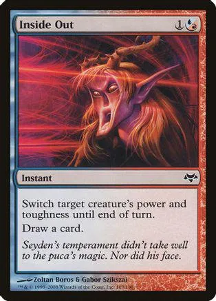 Card art depicts a fierce, horned, red-haired creature against a red background.