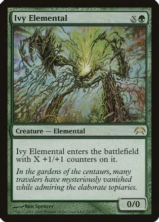 Green elemental creature card art showing tangled, glowing tree roots.