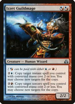 Wizard character in blue and gold armor holding a glowing cannon on a dark background.