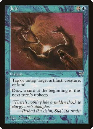 Dark, swirling art depicts shadowy figures. Card features blue and brown tones.