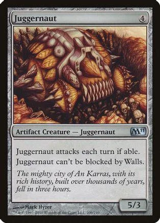 Brown, armored creature on a Magic: The Gathering card.
