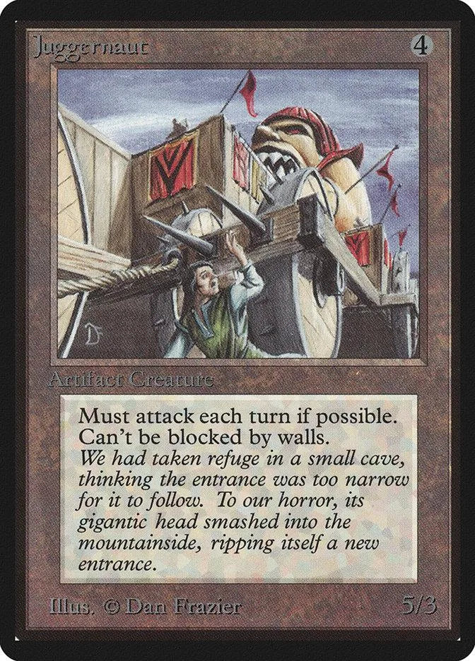 Card art depicts a monstrous creature emerging from a structure.