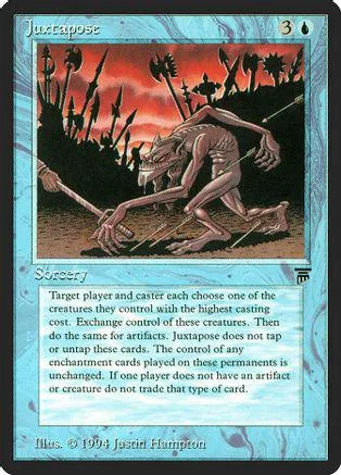 Dark fantasy creature in red and black art on a Magic: The Gathering card.