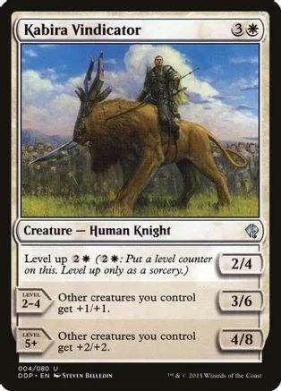 Knight on a large horned beast in a grassy landscape. Magic: The Gathering card.