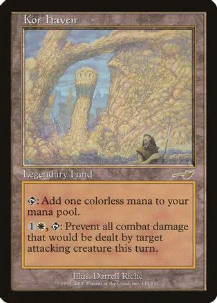 Card art depicts a stone tower within a dense, golden-brown forest landscape.