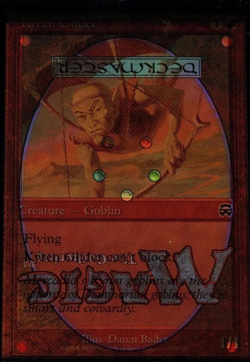Goblin creature card art, orange and brown tones, visible text and borders.