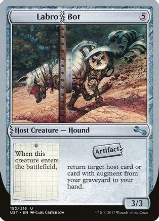 Creature card featuring a dog-like creature in a natural, earthy setting.