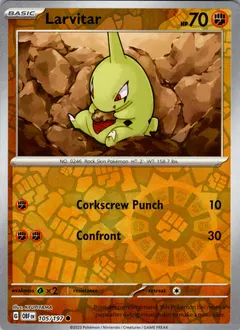 Larvitar [Reverse Holo] #105