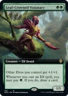 Leaf-Crowned Visionary [Extended Art] #414
