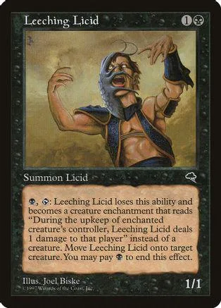Creature card art: monstrous figure with blue skin, brown tones, on a dark background.