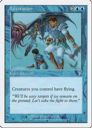 Card art shows figures in fantasy setting with blue and white tones.